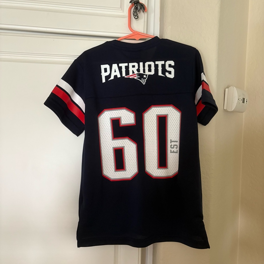 NFL Patriots Team Apparel Kids Navy Blue Shirt